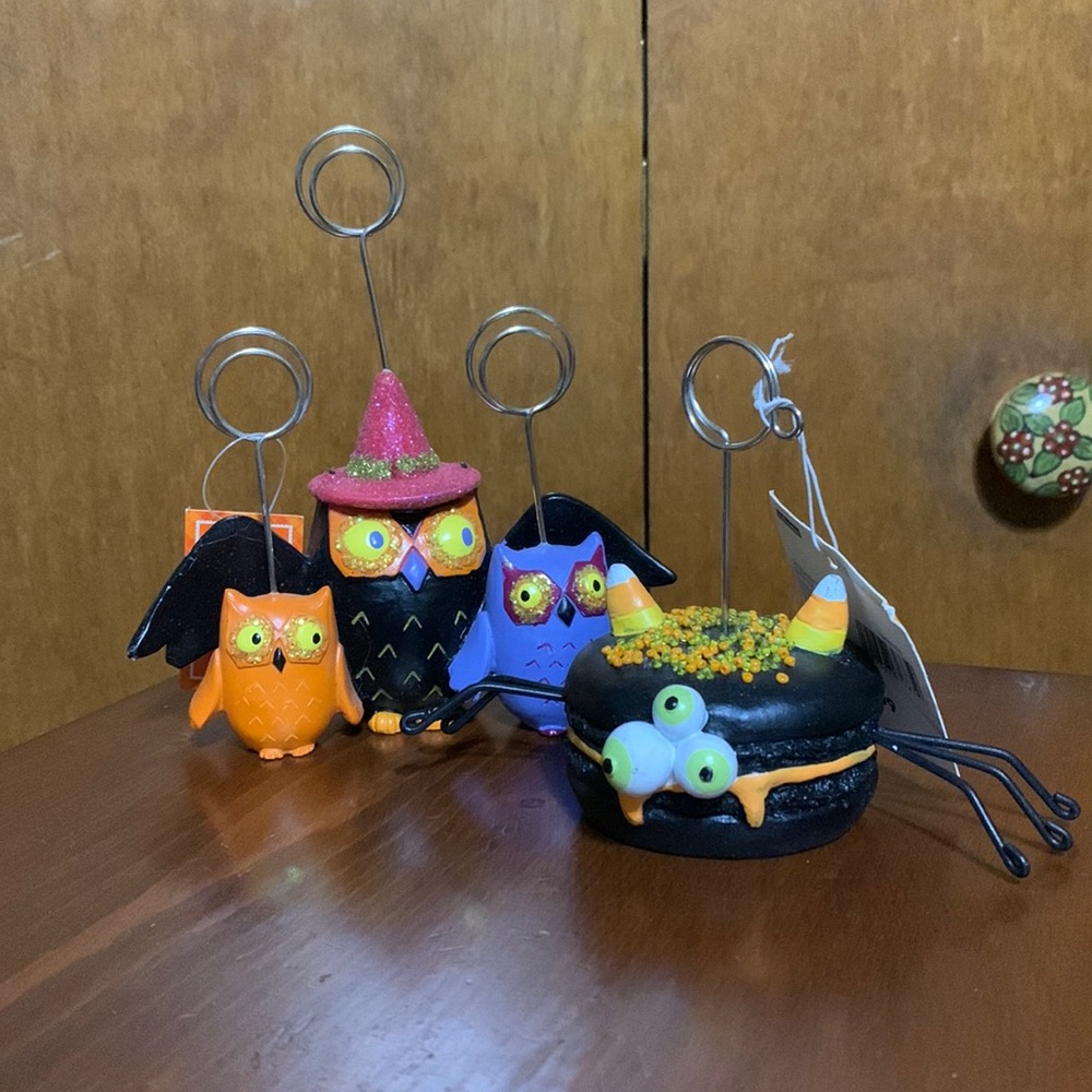 At Home- Halloween 🎃 Decorations- 1.Candy Corn 🕷️ Spider Name or Photo holder